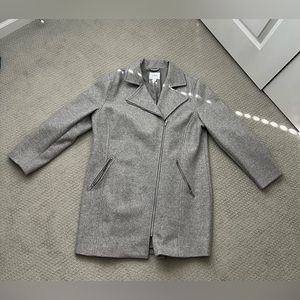 Old Navy Gray asymmetrical moto zip
